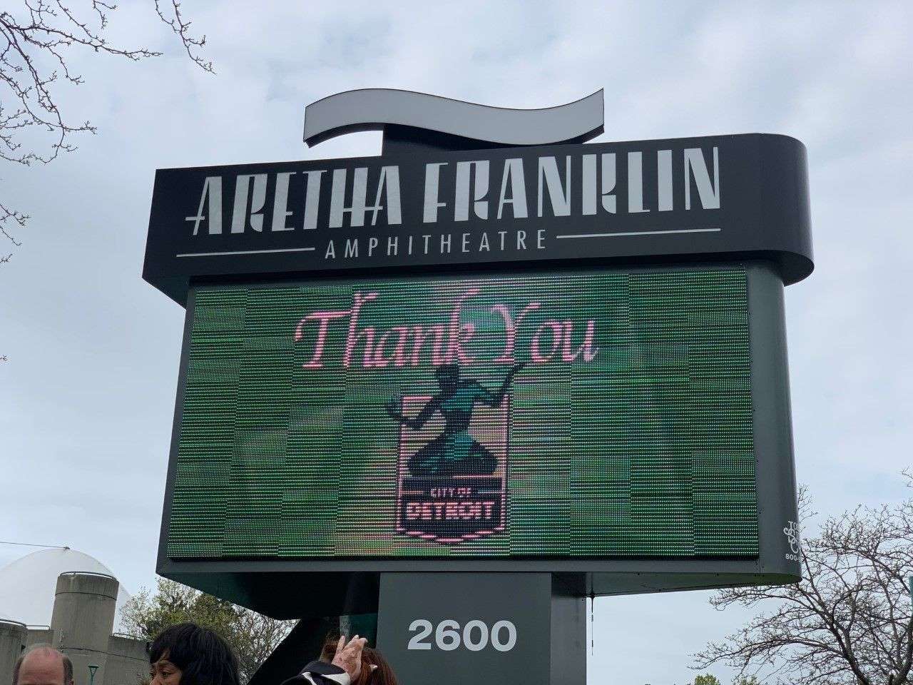 Aretha Franklin Amphitheatre Marquee
